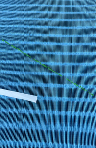 Pleated Filter Media 80%Cellulose&20%Polyester with Flame Retardant Properties, Blue Color