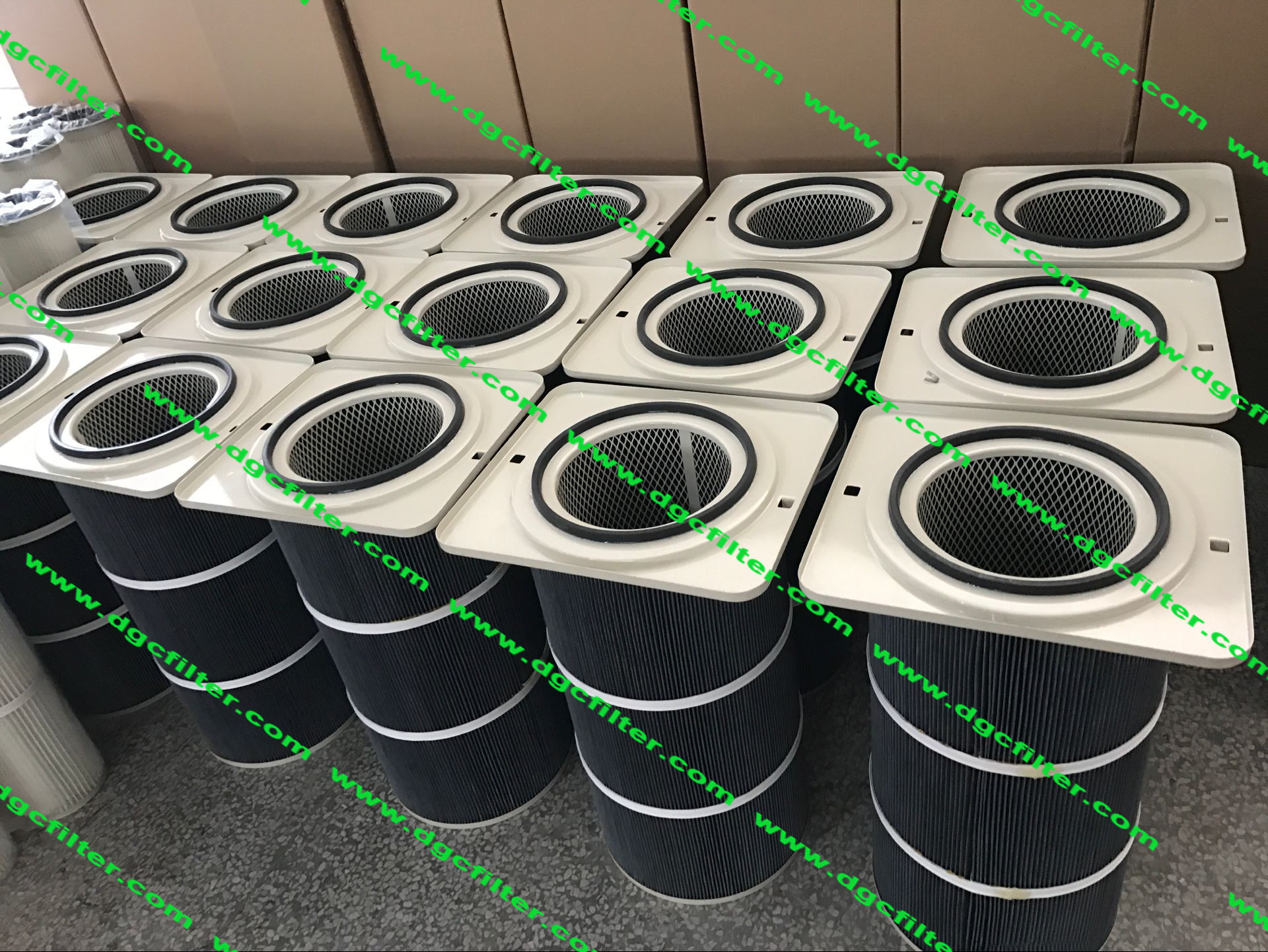 Square Flange Type Filter Cartridges / Square Flange Top Installation/Top-Mounted Cartridge Filters