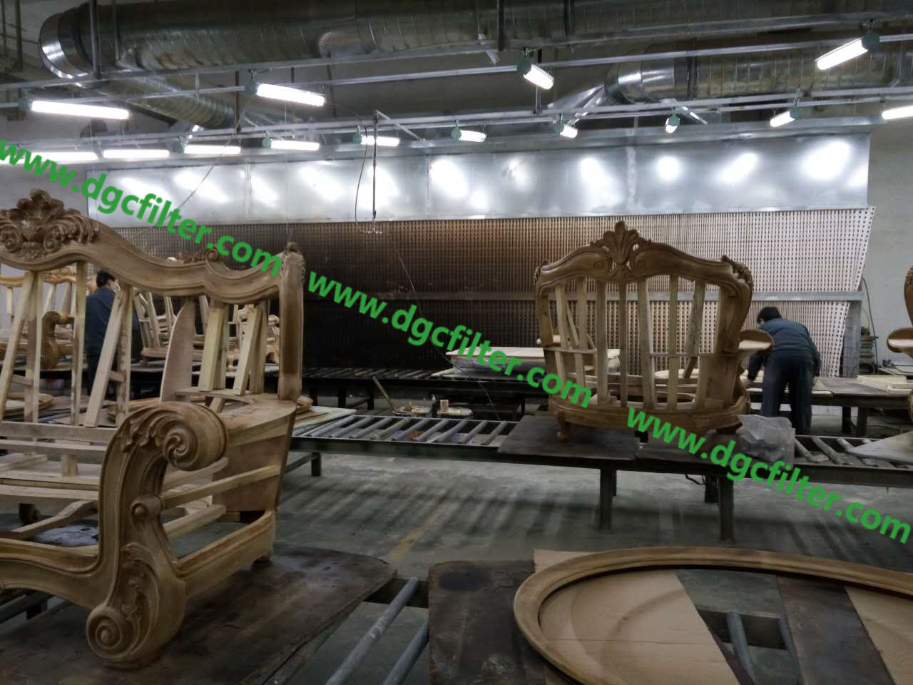 V-shaped Pleated Industrial Paint Filters / The Paint Overspray Filters