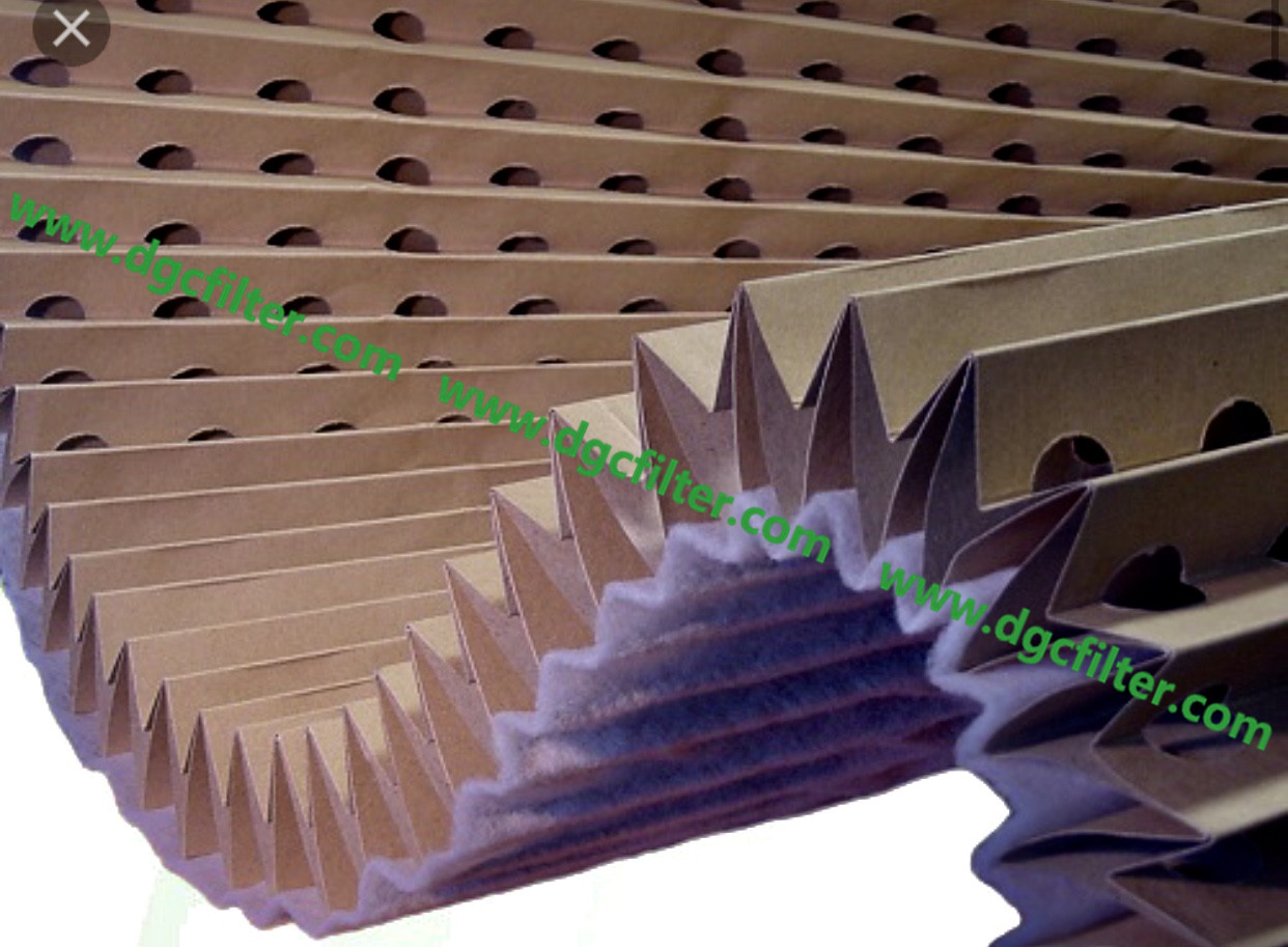 V-shaped Pleated Industrial Paint Filters / The Paint Overspray Filters