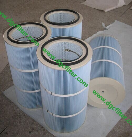 Polyester/Cellulose Cylindrical Pleated Filter Cartridges / Polyester/Cellulose Pleated Type - Cylindrical Cartridge Filters